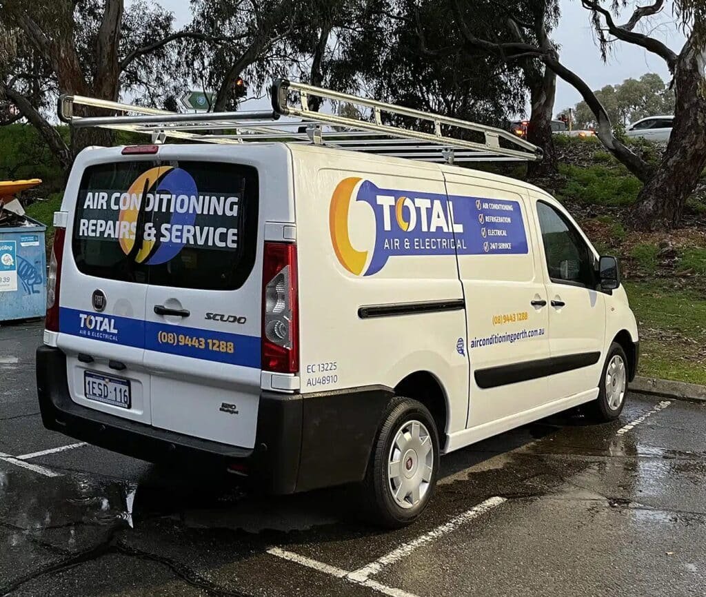 Fleet vehicle wrap with full-colour business branding